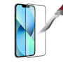 For Apple Iphone 14 Pro Max 6.7 Bulk White Paper Card Package Black Edged Tempered Glass Black