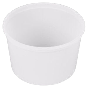Rise Heavy Duty 64 oz. Microwavable Translucent Heavy Plastic Deli Lid – 100/Case