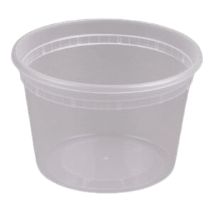 Rise Heavy Duty 16 oz. Microwavable Translucent Plastic Deli Container – 240/Case