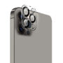 For iPhone 16 Pro Max 6.9 inch Camera Lens Black Edge Tempered(2.5D)