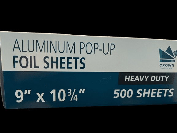 Pre-Cut Aluminum Foil Sheets, Foil Pop Up Sheets, 9′ x 103/4 Inches