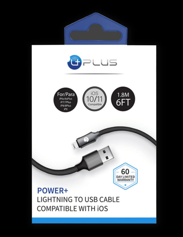 uPlus 6ft Type-C to USB White Charging and Data Sync Cable for Samsung Galaxy LG Google Pixel - Image 5