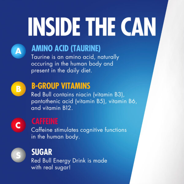 Red Bull Energy Drink, 80mg Caffeine, 8.4 fl oz, Pack of 12 Cans - Image 4