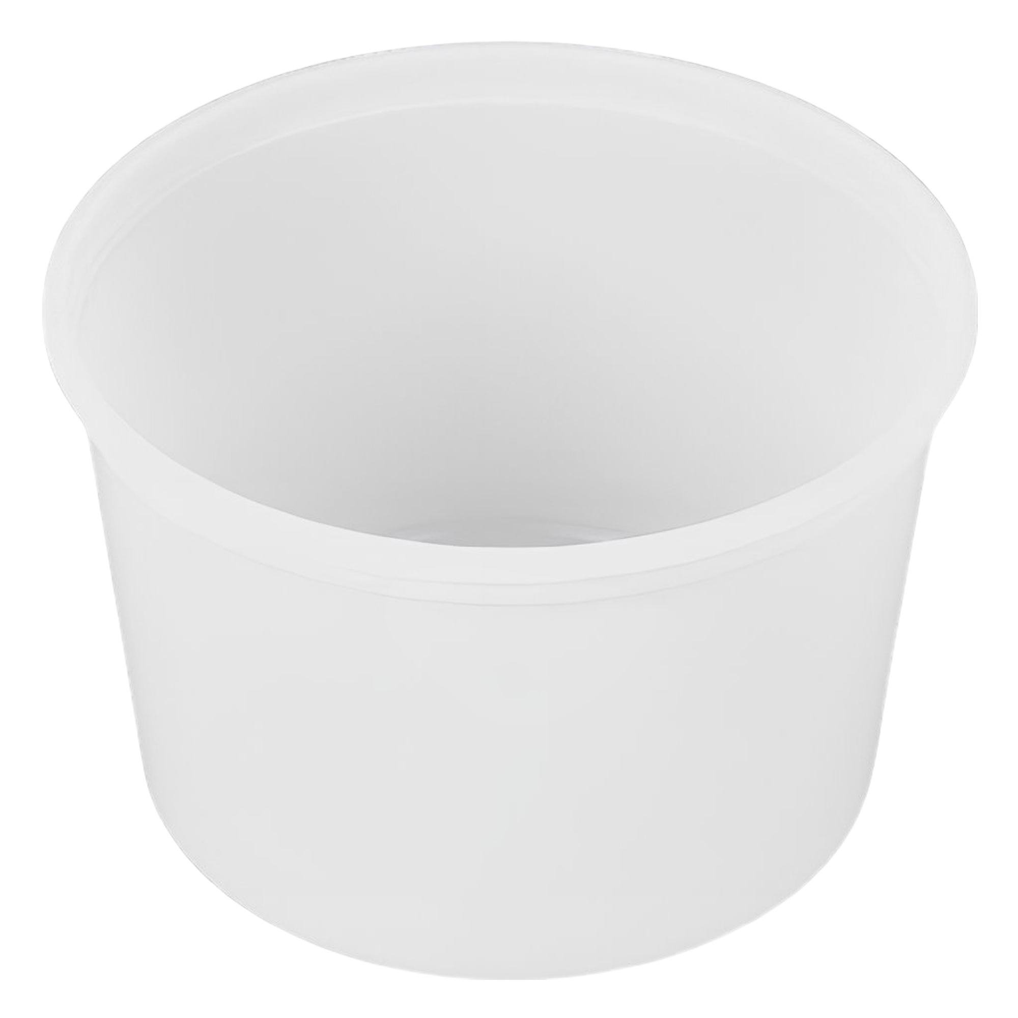 Rise Heavy Duty 16 oz. Microwavable Translucent Plastic Deli Container – 240/Case