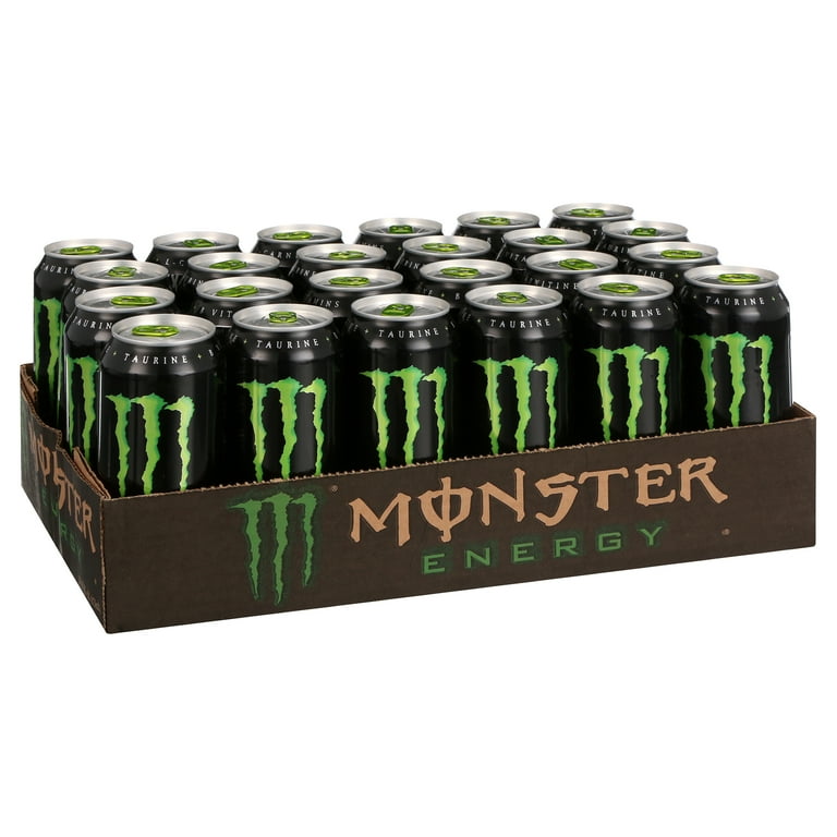 (24 Cans) Monster Energy Original, Energy Drink, 16 fl oz