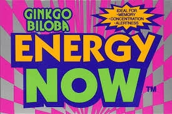 Ginkgo Biloba Energy Now Herbal Supplement | 24 packets 3 tablets each