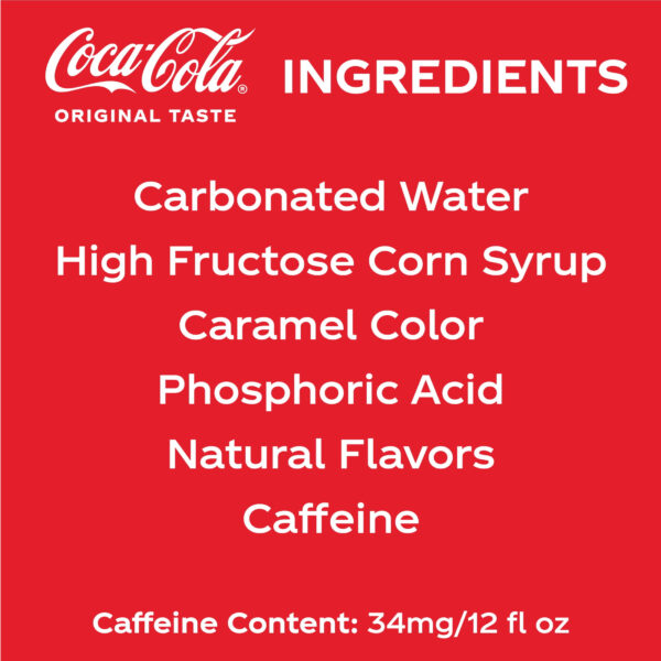 Coca-Cola Classic Soda Pop, 12 fl oz Cans, 24 Pack - Image 7