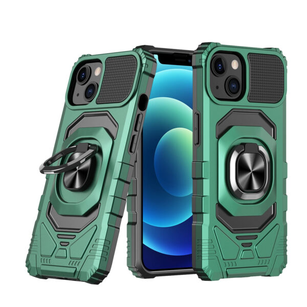 For iPhone 14 PRO MAX Case Shockproof Dual Layer Magnetic RingStand Hybrid Cover - Image 8