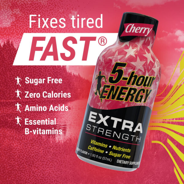 5-hour ENERGY® Shot, Extra Strength Cherry, 1.93 oz, 12 Count - Image 7