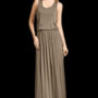 Taupe Ladies - Bloused Bodice Dress Size S