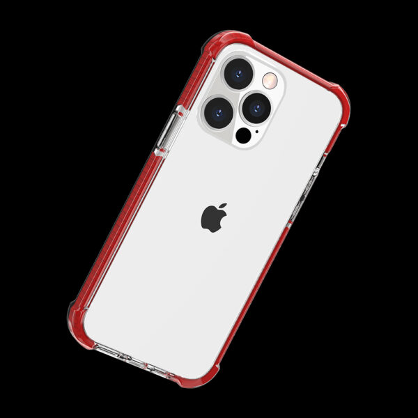 For iPhone 15 Acrylic Tough 2.5mm Transparent ShockProof Hybrid Case Cover - Black - Image 7