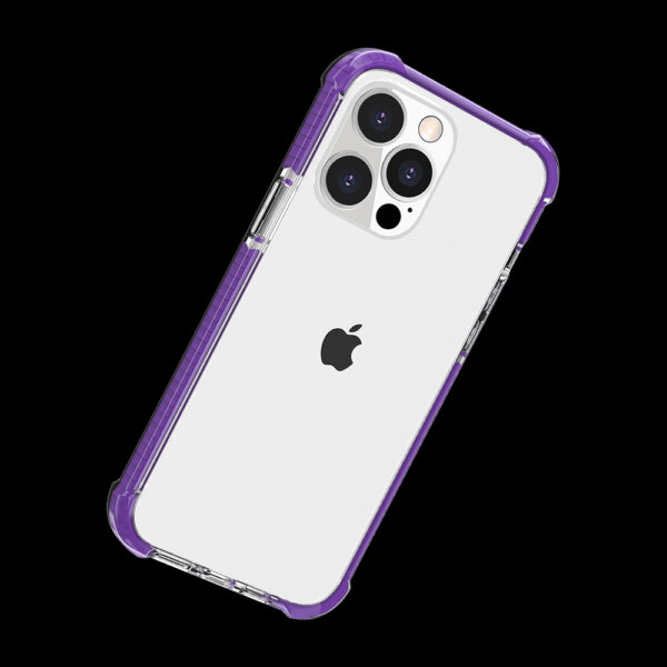 For iPhone 15 Acrylic Tough 2.5mm Transparent ShockProof Hybrid Case Cover - Black - Image 15