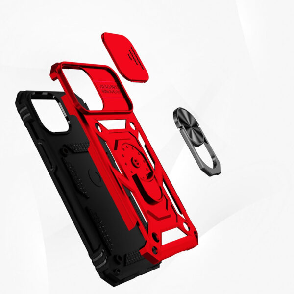 For iPhone 15 Pro Max Case Shockproof RingStand Lens Cover + 2 Screen Protectors - Image 10