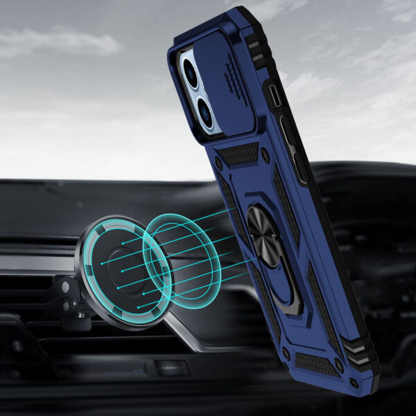 For iPhone 15 Pro Max Case Shockproof RingStand Lens Cover + 2 Screen Protectors - Image 20
