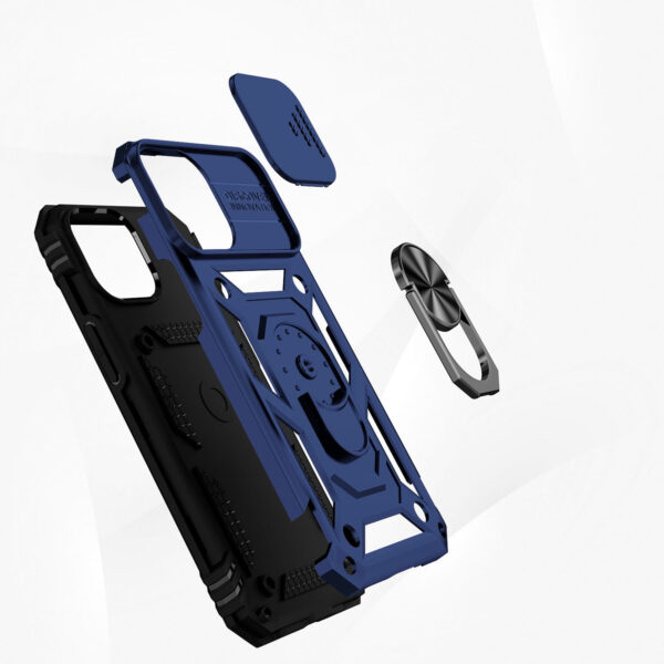 For iPhone 15 Pro Max Case Shockproof RingStand Lens Cover + 2 Screen Protectors - Image 22