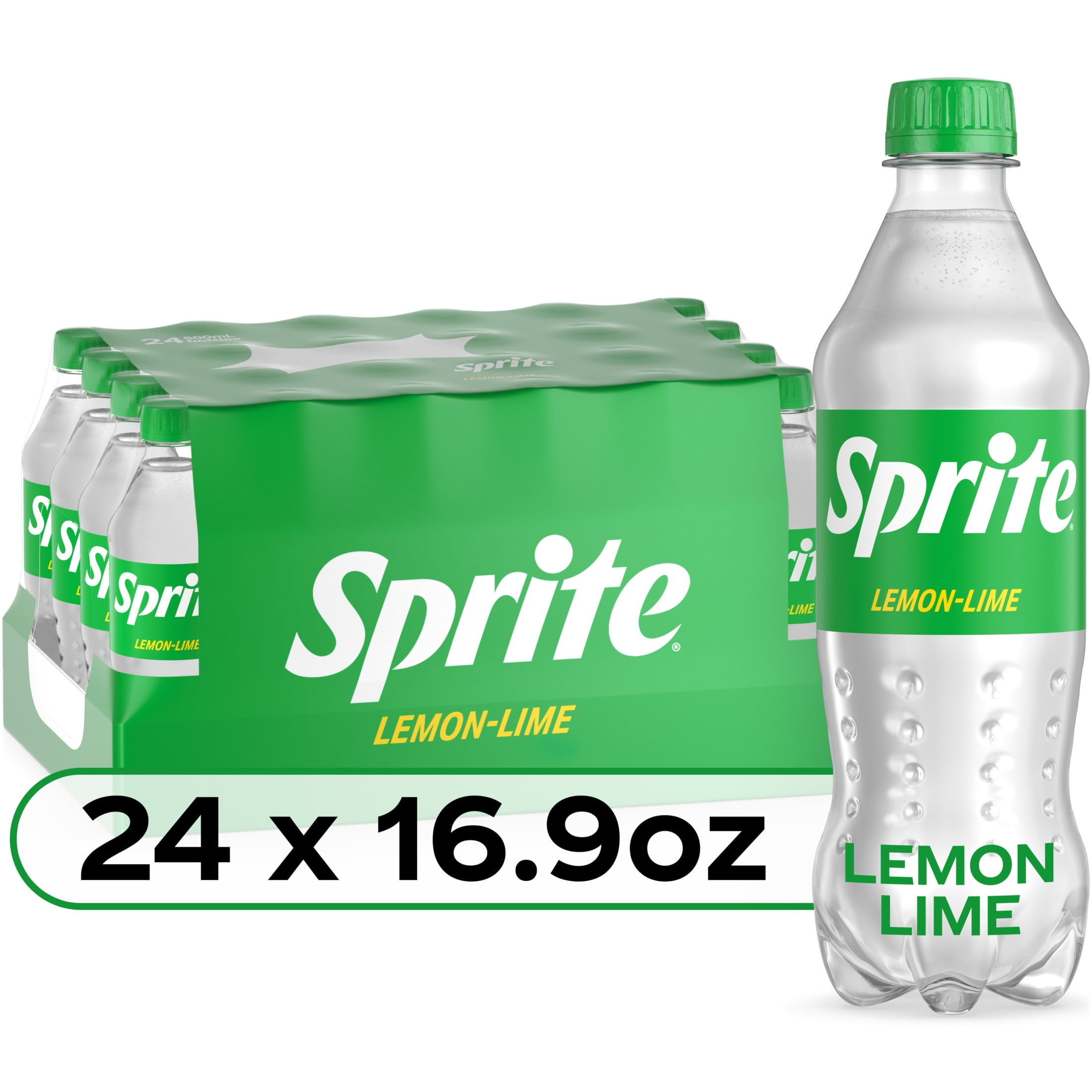 Sprite Lemon Lime Soda Soft Drinks, 16.9 fl oz, 24 Pack