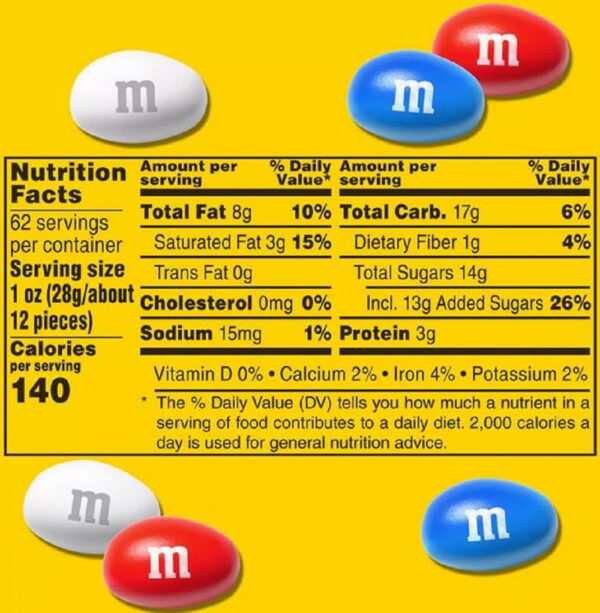 Product of M&M's Red, White & Blue Mix Peanut Chocolate Candy Value Pack, 62 oz. - Image 8