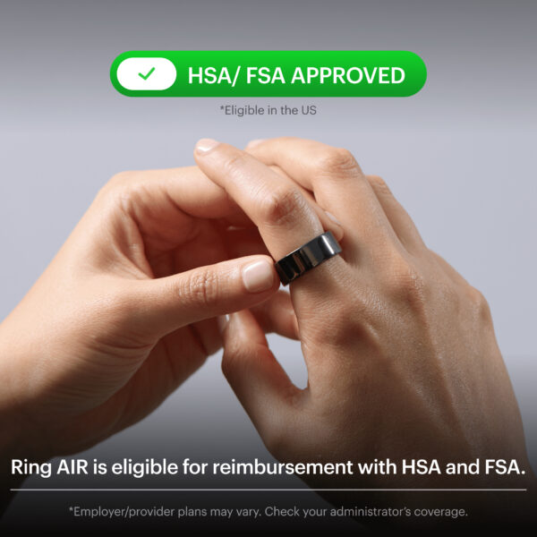 Ultrahuman Ring AIR Size 11 - World’s Lightest Sleep-Tracking Wearable - Bionic Gold - Image 7