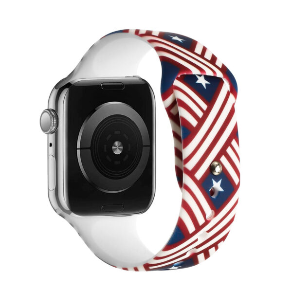 For Apple Watch Size Ultra 49/42/44/45mm Premium Silicone Design Watch Band - B