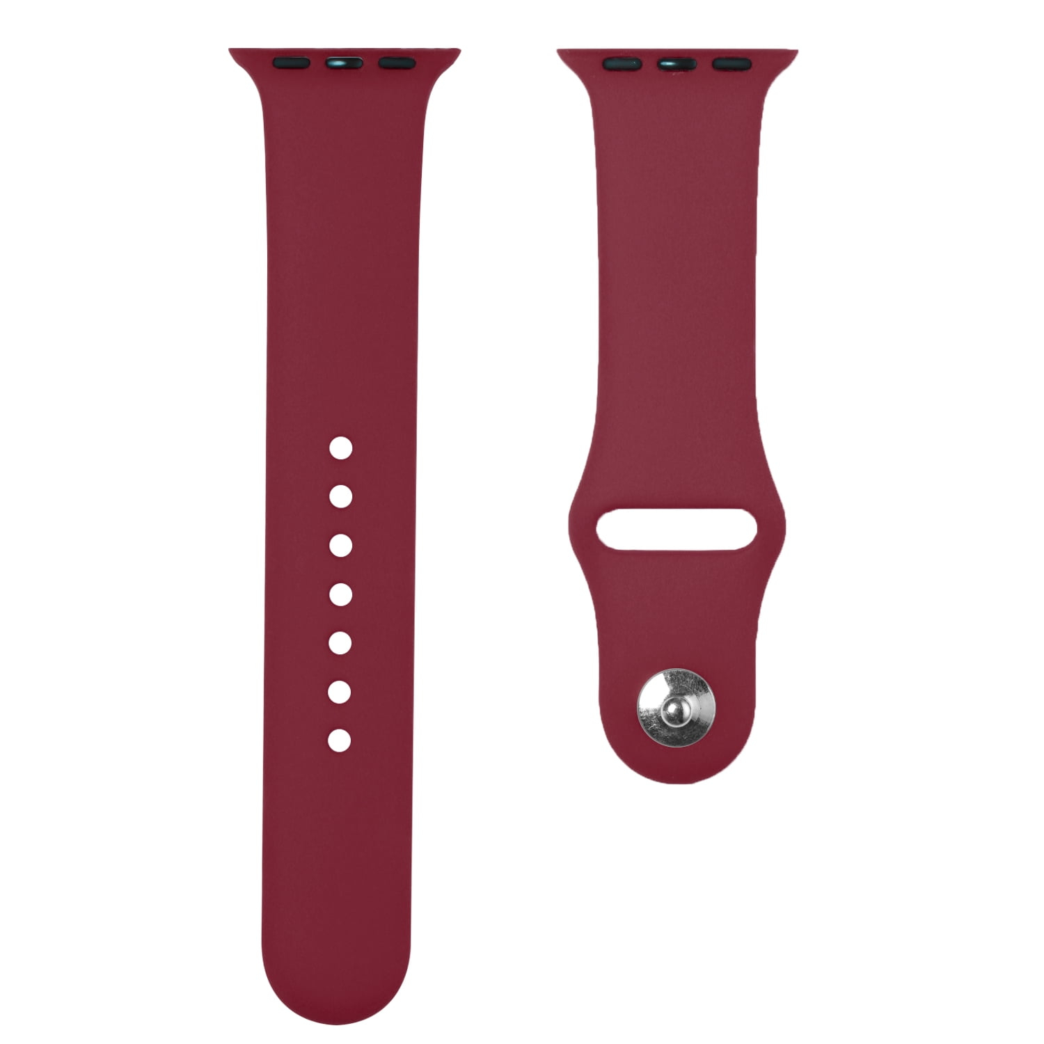 For Apple Watch Size Ultra 49/42/44/45mm Premium Silicone Watch Band – Magenta