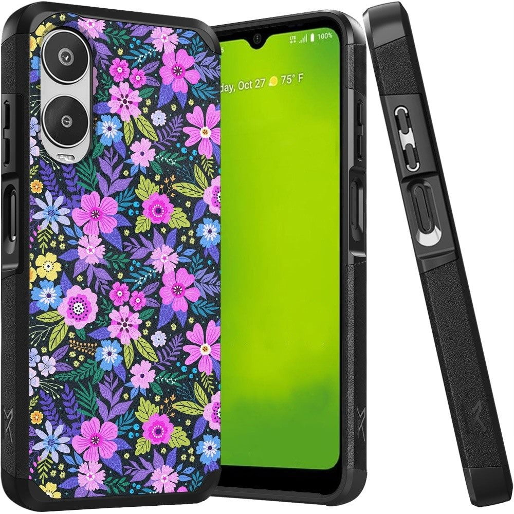 For Cricket Icon 6 Case, AT&T Verge Case Tough Strong Hybrid Design Phone Cover