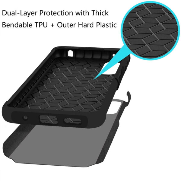 For Cricket Icon 6 Case, AT&T Verge Case Tough Strong Hybrid Design Phone Cover - Image 5