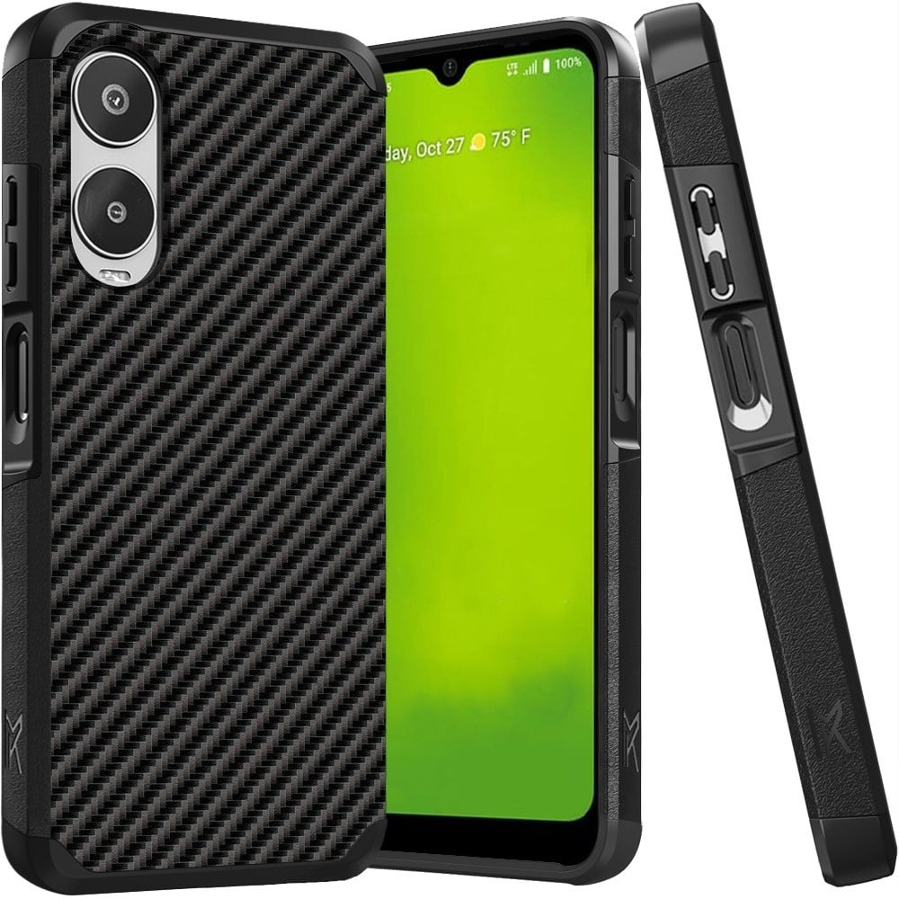 For Cricket Icon 6 Case, AT&T Verge Case Tough Strong Hybrid Design Phone Cover