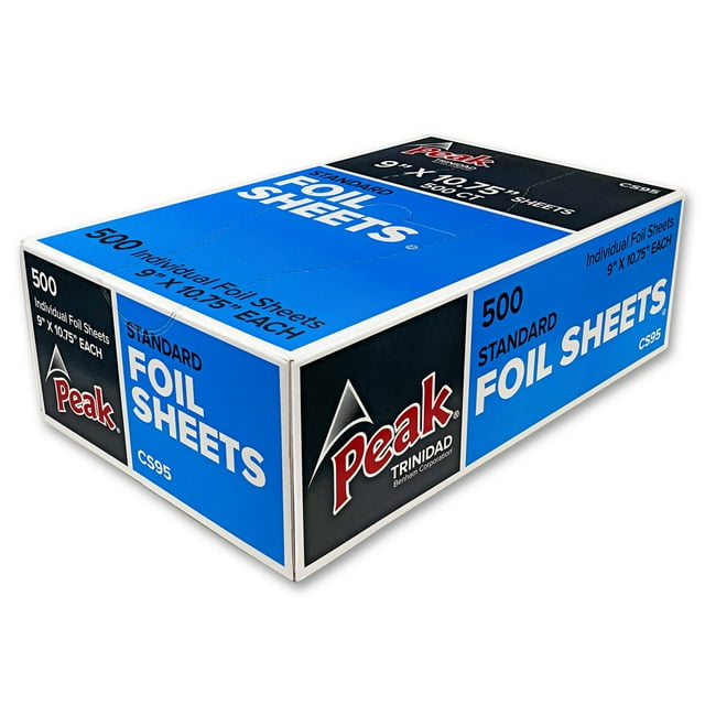 Pre-Cut Aluminum Foil Sheets 9 x10.75, 500 Count Time-Saver