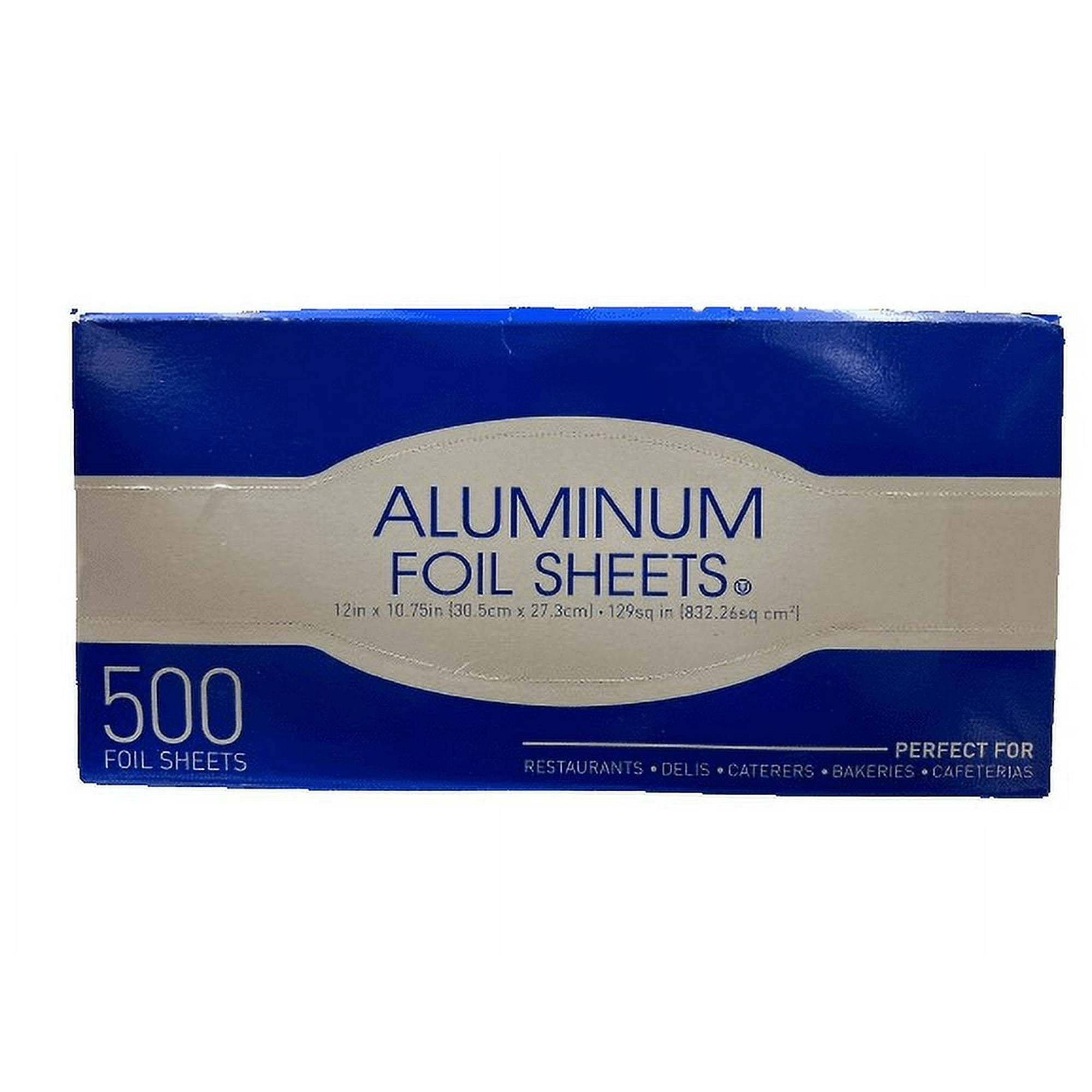 Pre-Cut Aluminum Foil Sheets 12 x10.75 Keep Food Hot, 500 ct